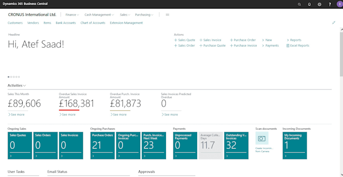 implement and do customer support for microsoft dynamics nav 365 bc