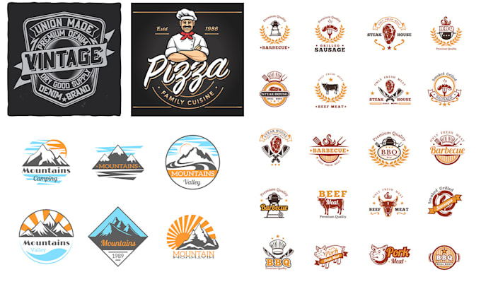 design epic retro and vintage logo