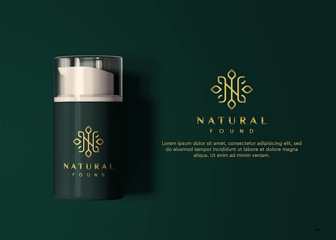 design for beauty skin care logo and product label design
