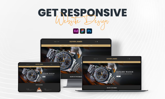 I will design your website pages in figma, xd and photoshop