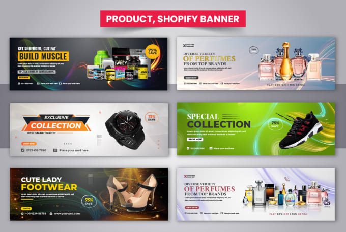 Do Product Banner, Website Banner Ads, Header, Slider Or Food Banner By  Pavel_Design | Fiverr