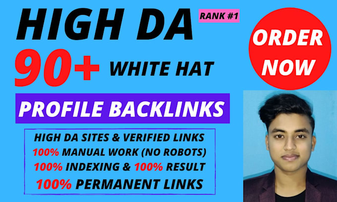 provide high da manual SEO profile backlinks