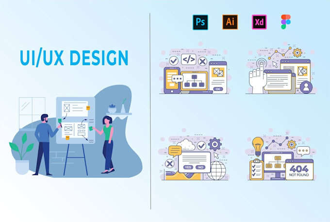 design wireframe UI UX for website