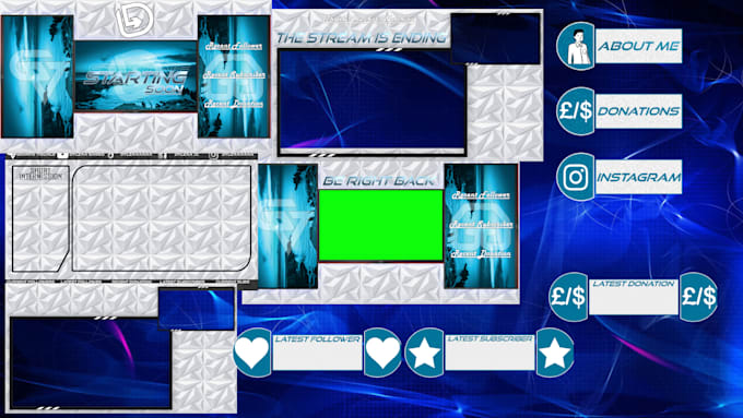 Design custom twitch stream overlay, animation, logo by Dylanjc_ | Fiverr - Custom Twitch Stream Overlays
