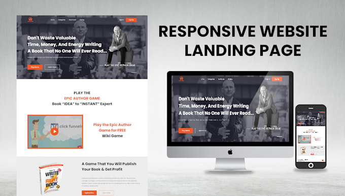 Design a creative responsive website landing page by Maryamdar | Fiverr