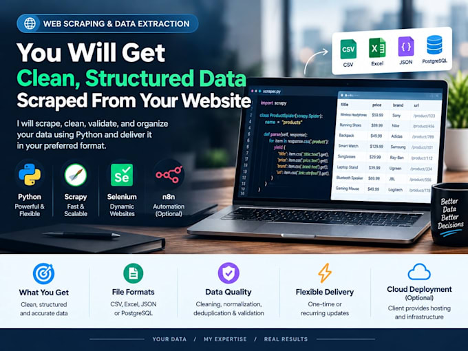 do web scraping and data extraction