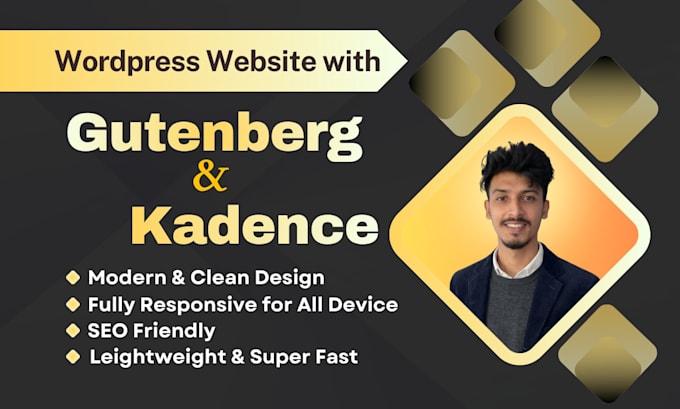 build your wordpress website via gutenberg kadence blocks