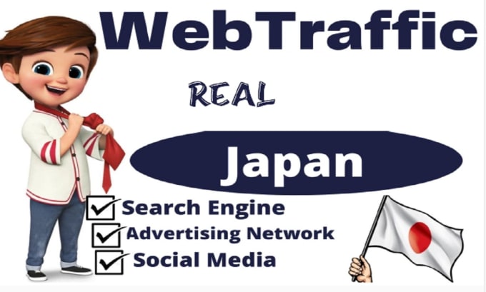 send niche targeting organic japan website traffic