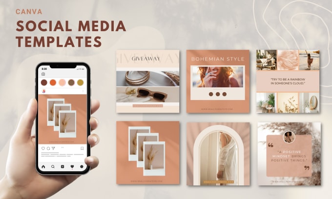 Create editable canva social media templates by Winy vanilly Fiverr