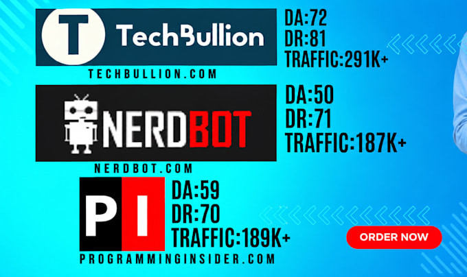 publish article on techbullion , nerdbot, programminginsider with dofollow links