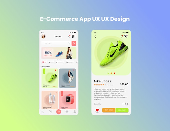 design mobile app UI design screens for ios android