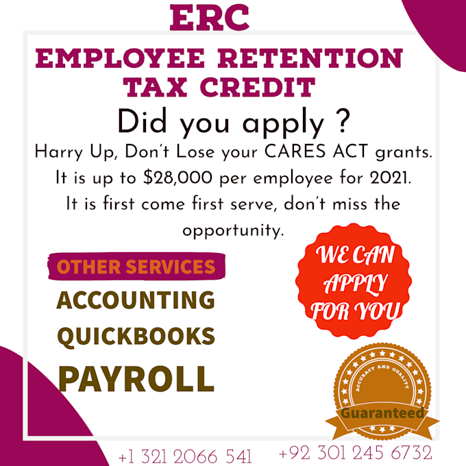 employee retention tax credit erc