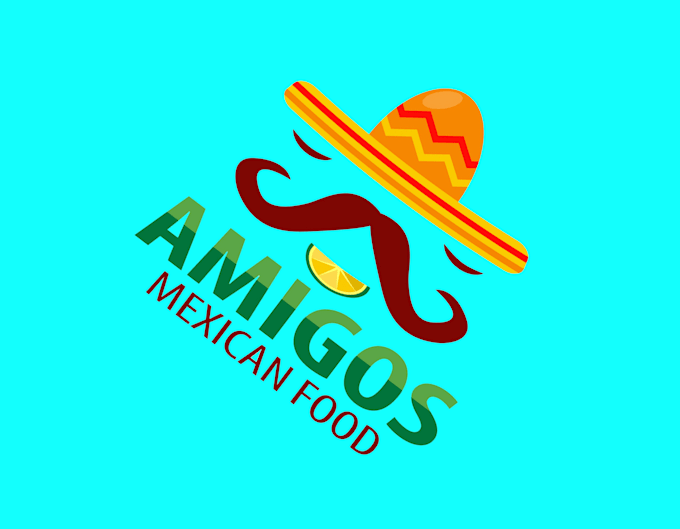 make eye catching mexican food logo design without any copyright concept