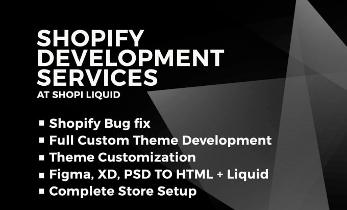 professionally customize, fix and improve your shopify store