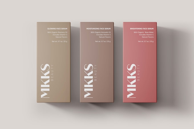 design minimal, modern and luxury packaging or label