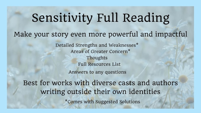 full sensitivity read your manuscript