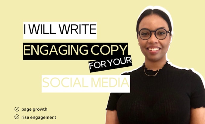 Write engaging copy for your social media posts by Etatiana | Fiverr