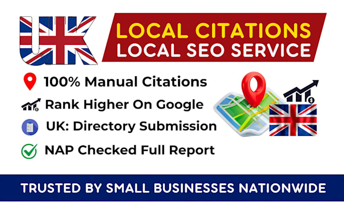 provide top UK local citations and directory submission for local SEO