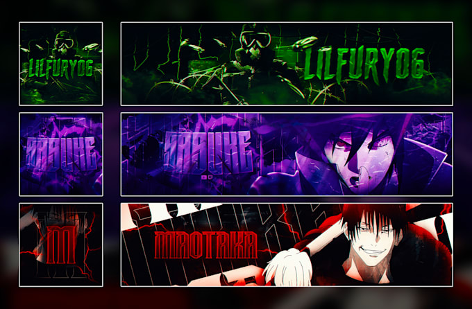 design a 3d bundle banner and profile picture for youtube,twitch
