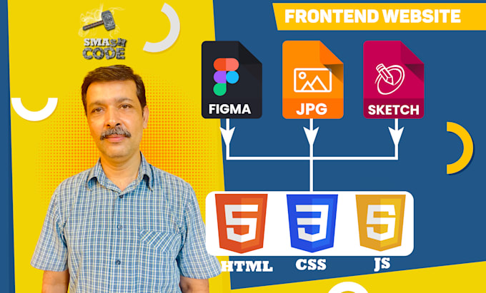 Be your front end web developer, using html css javascript by Shahid ...