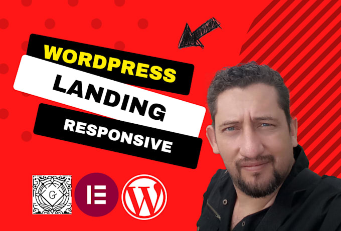 design your landingpage website in wordpress