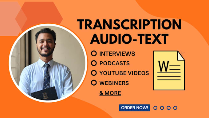 transcribe audio and do video transcription within 24 hours
