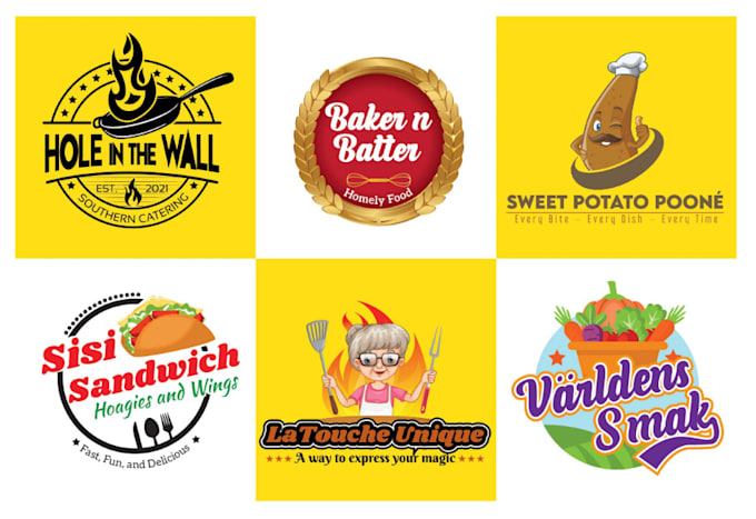 design amazing food, drink, restaurant , bar and night club logo