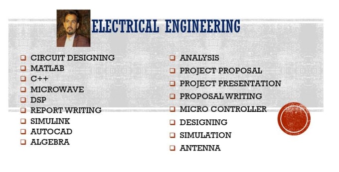 write an electrical  engineering project proposal and reports