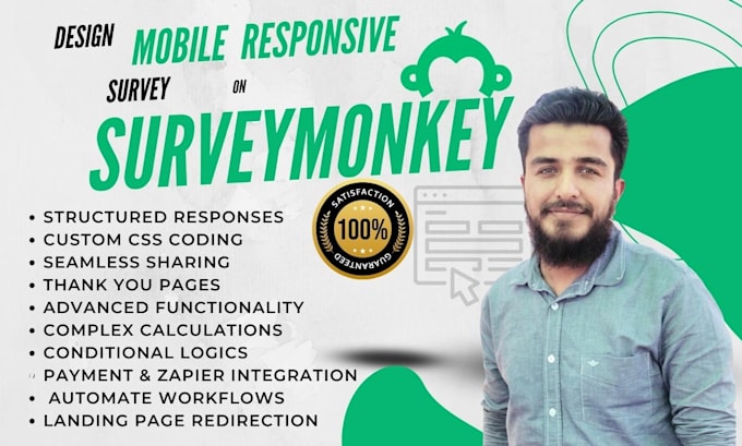 design the survey on surveymonkey