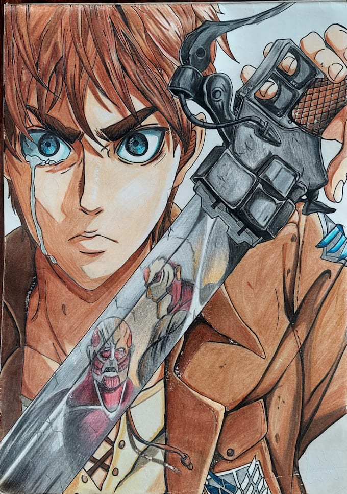 do anime sketch drawing for you