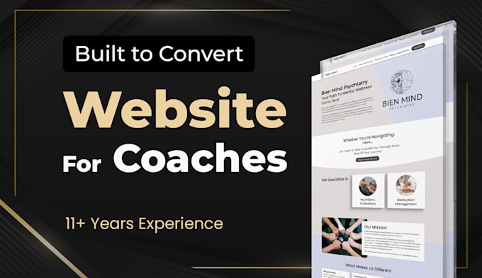 design a high converting website for coaches, consultants, and speakers