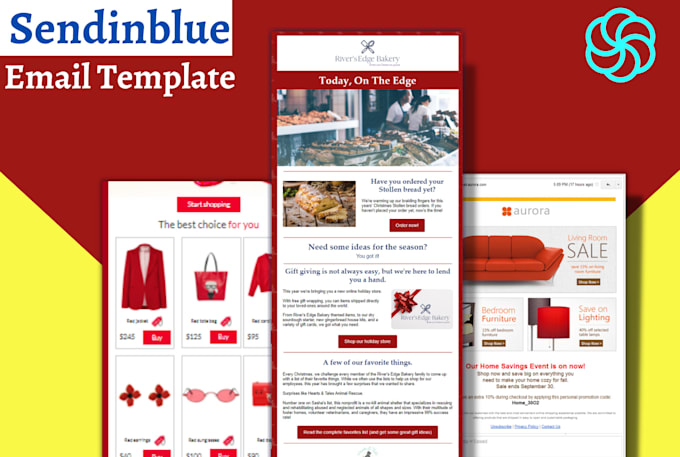 create professional sendinblue  email template