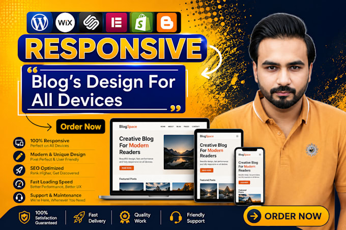 design, clone, and revamp a professional wordpress blog