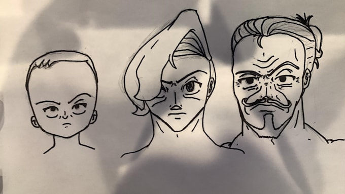 Draw a profile of your original character by Cloverchef | Fiverr