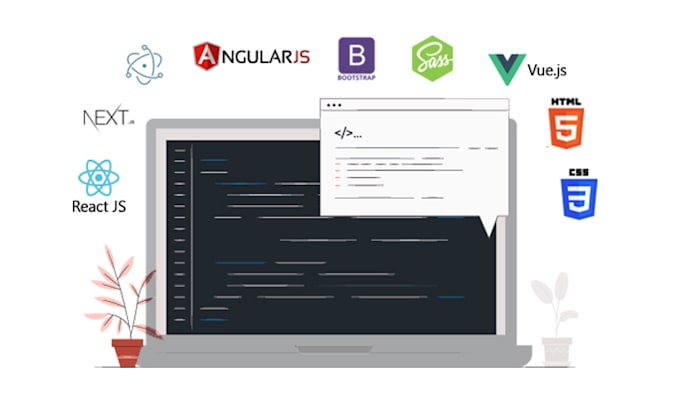 Be your frontend developer with react, angular, bootstrap, html, etc by ...