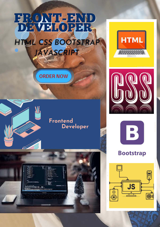 Develop your front end webiste, html, css bootstrap, js by Excel_code ...