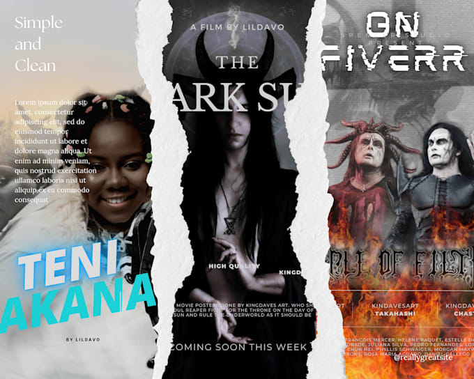 Make good quality posters by Kingdavesart Fiverr