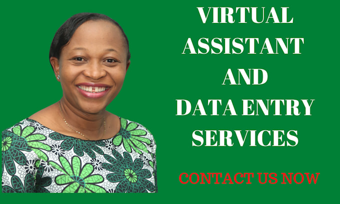 offer virtual assistant, data entry and web research services