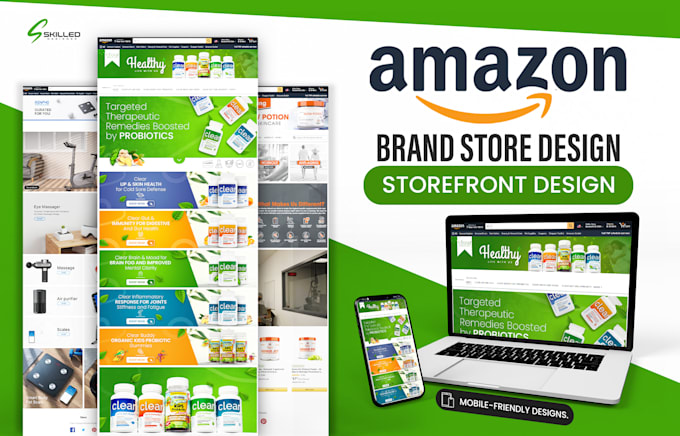 design professional amazon brand store or amazon storefront design