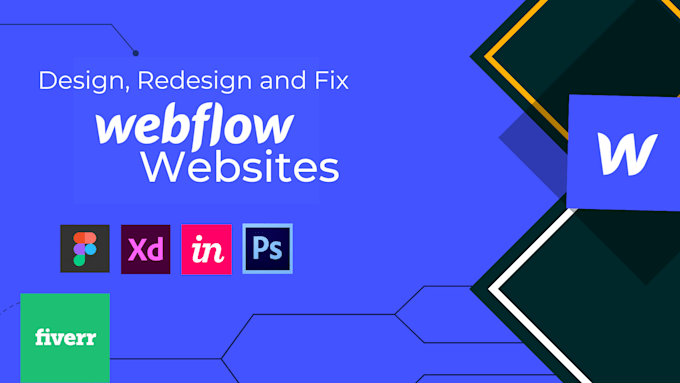 build, redesign responsive webflow website and fix issues