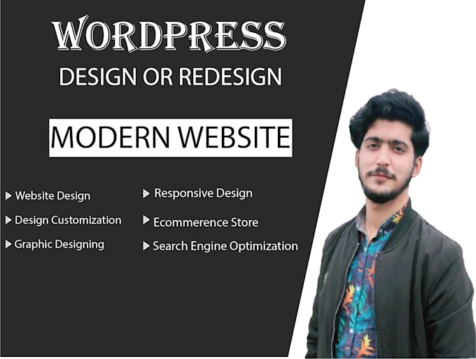 create clean and modern wordpress website