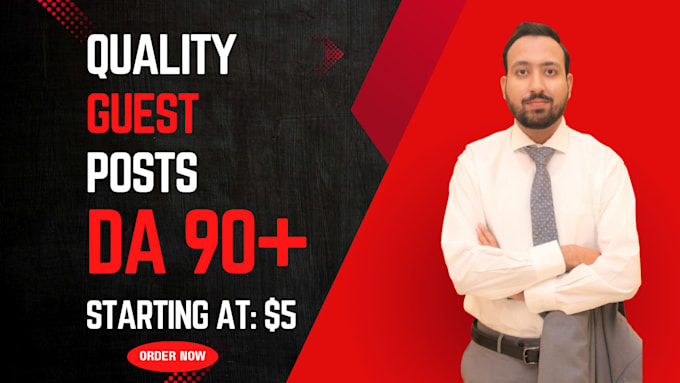 write and publish 15 guest posts on high da websites