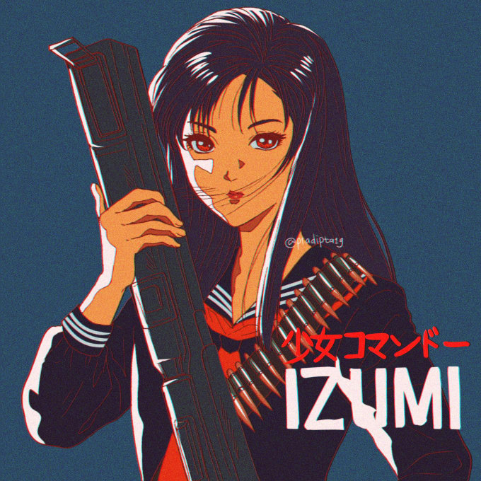 Anime 80s style girl by Arczisan on DeviantArt