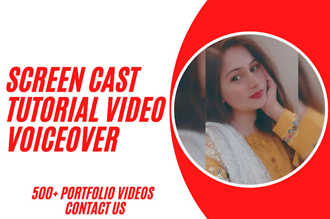 create high quality screencast tutorial video for web, software with voiceover