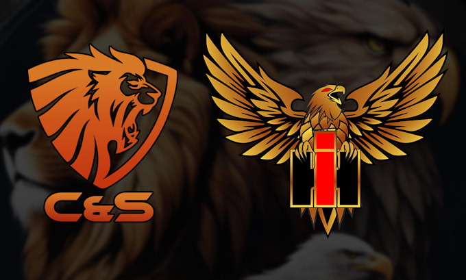 design an eagle, lion, tiger, animal logo and bird illustration high quality