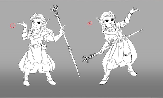 draw your character and creature design