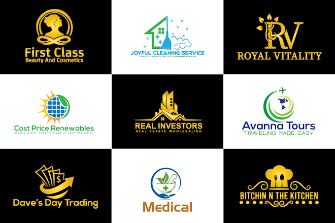 do luxury modern minimalist versatile business logo design