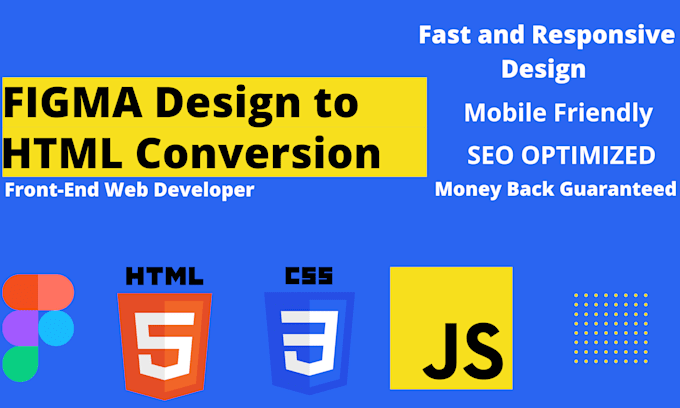Convert figma design to html css javascript by Goldingdigital | Fiverr