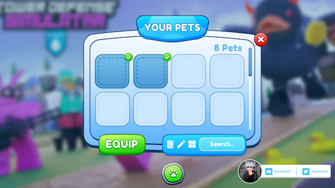 design entire roblox game UI