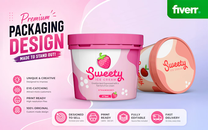design professional product packaging, box and label design with 3d mockup